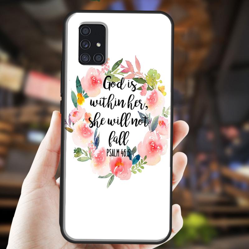 Библейские Филиппийцам Иисус Христианский Стихотворение Чехлы Для Samsung A32 A52 A12 A22 A42 A72 A50 A70 A11 A51 A71 A20S A03S A21S Чехол Для Телефона