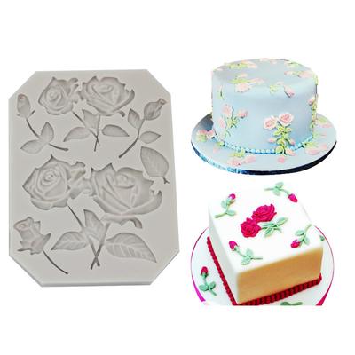 1 шт. Форма для сахарного торта, большая силиконовая форма в виде розы, форма для украшения торта из жидкого шоколада