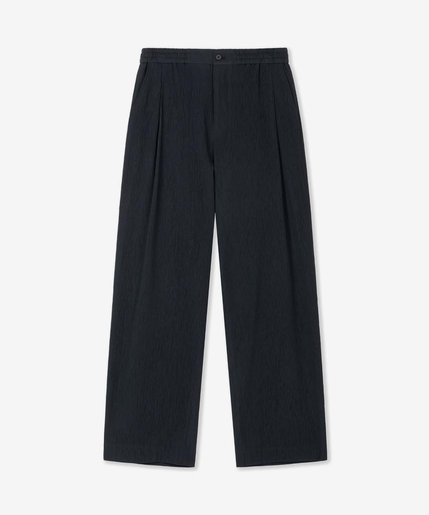 Tngt [Set] Kinoshita Seersucker Jacket & Semi-Wide Pants (Navy) 0Tpa6E205N2
