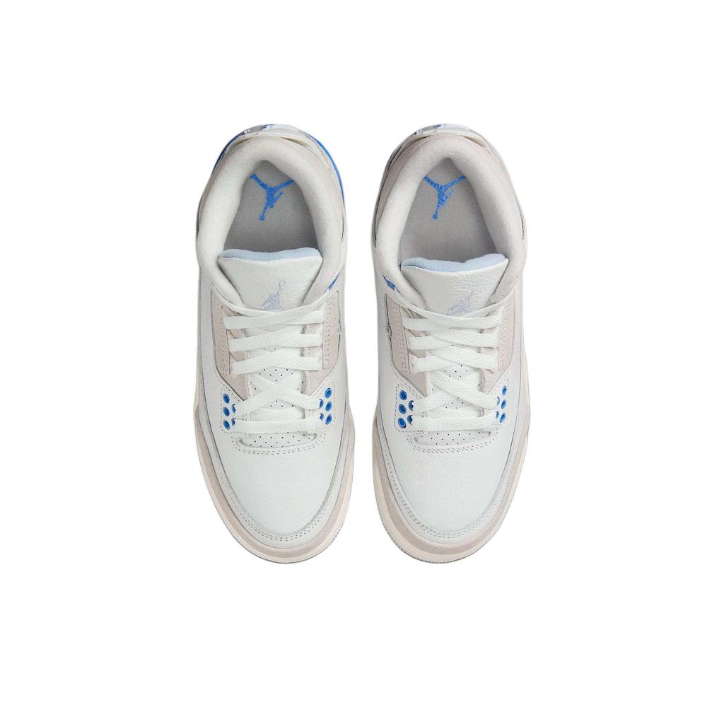 Кроссовки Air Jordan 3 Retro GS Lucky Shorts Kids Sneakers White Summit-White Hydrogen-Blue DM0967-101