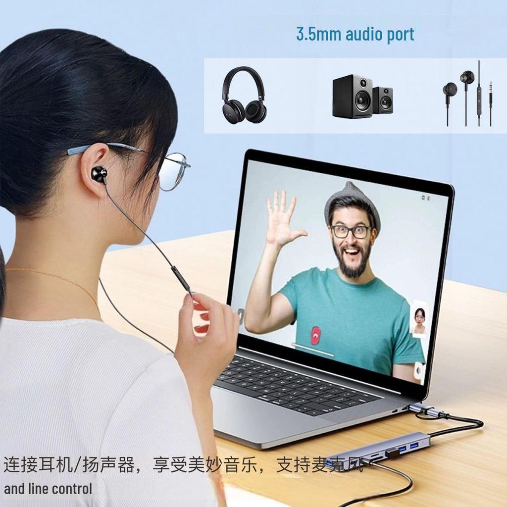 Высокоскоростной хаб расширения для ноутбука с двумя портами USB 3.0 и USB-C