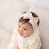 Knit Bow Headwrap Baby Girl Headband Infant Hair Accessories Bows Headwear Turban for Kids Elastic Headwear Bowknot