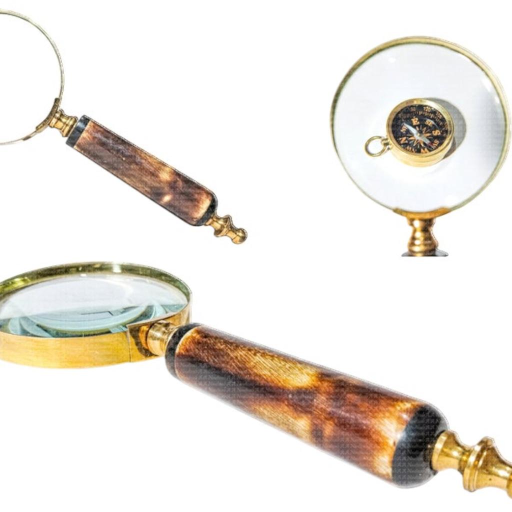 5X Magnifying Glass with Ceramic Handle | Gifts for Boys Girls Dad Mom Seniors, Anniversary Birthday, Halloween Decor