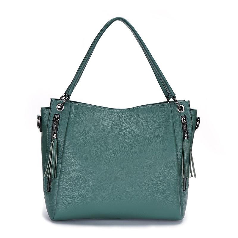 Узор Wind Lychee, первый слой коровьей кожи, большая вместимость, модные складные сумки на одно плечо, эта партия повседневных сумок через подмышку