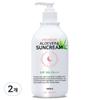 Dr. Moon Premium Large Capacity Aloe Vera Sun Cream SPF50+ PA+++, 500ml, 2 Units