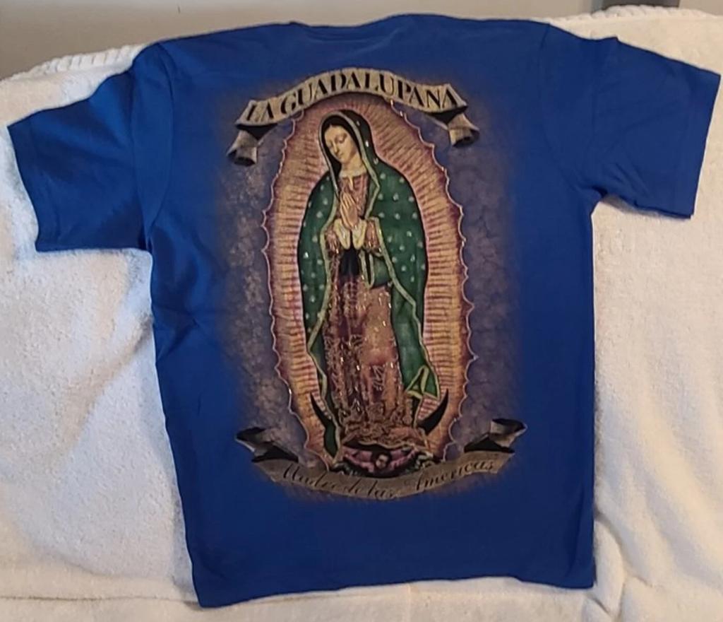 Футболка с изображением Девы Марии Гваделупской LA GUADALUPANA MADRE DE LAS AMERICAS