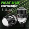 2,5-дюймовая Би-Светодиодная Линза Проектора Светодиодный Свет H4 H7 9005 9006 Лампа Автомобильного Фары Ближний Дальний Свет 6000K 100W 40000Лм Турбо Тюнинг, 2 шт.