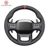 Black Faux Leather Hand-stitched Soft Comfortable Car Steering Wheel Cover For Ford F150 F-150 F250 F-250 Raptor 2021 2022 2023