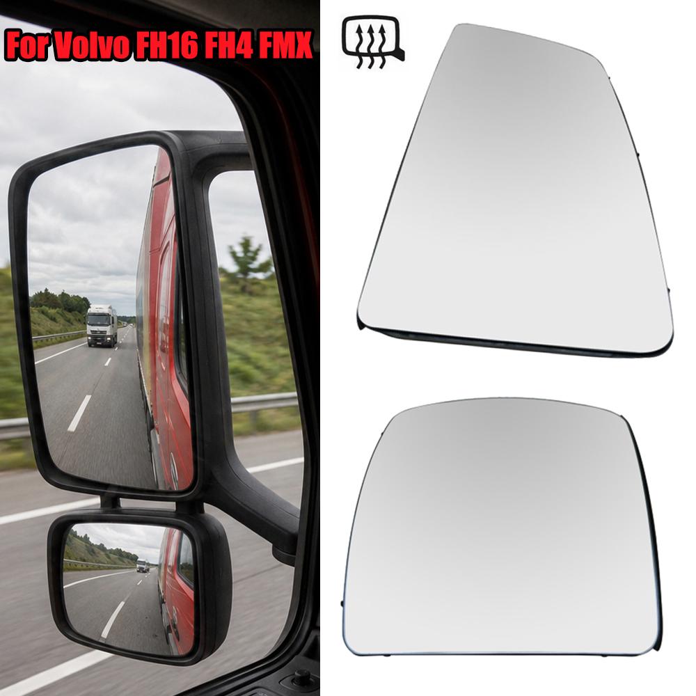 Для Volvo FH4 FH16 FM4 FMX 2013-2026 Зеркальное стекло заднего вида с подогревом, широкоугольное, 82356810 82359214 Маленькое зеркало Левое = Правое