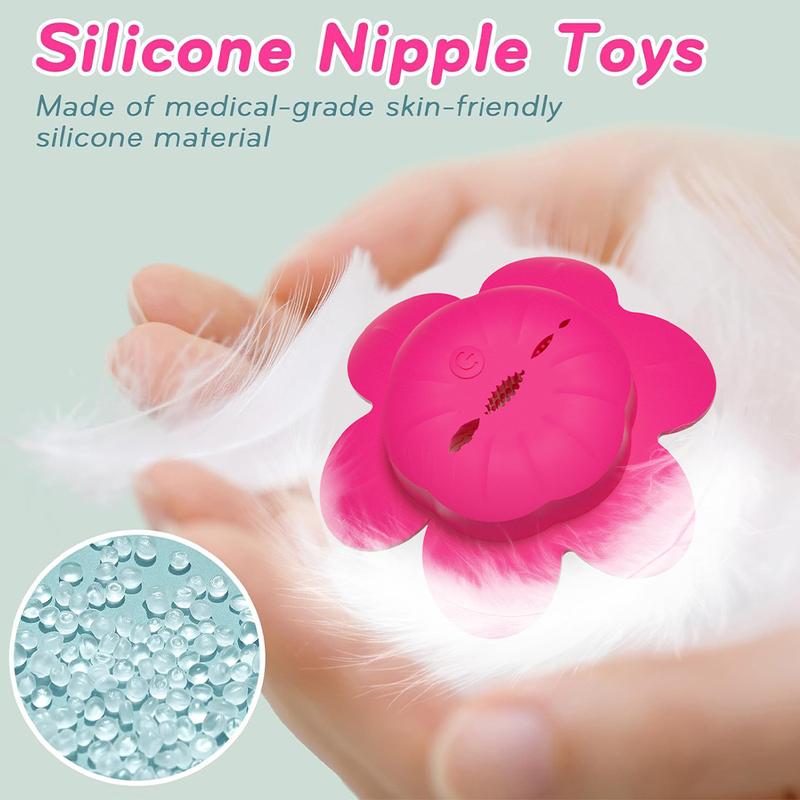 Nipple Toys Sex Vibrator Silicone Lightweight Invisible Nipple Toy Vibrating Nipple Clamps Adult Sex Toy for Women Couples