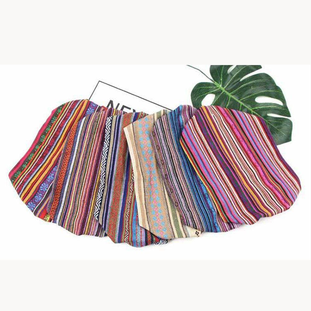 Trend Elastic Hair Bands Striped Wide Head Wrap Turban H Eadband Hair S Carf