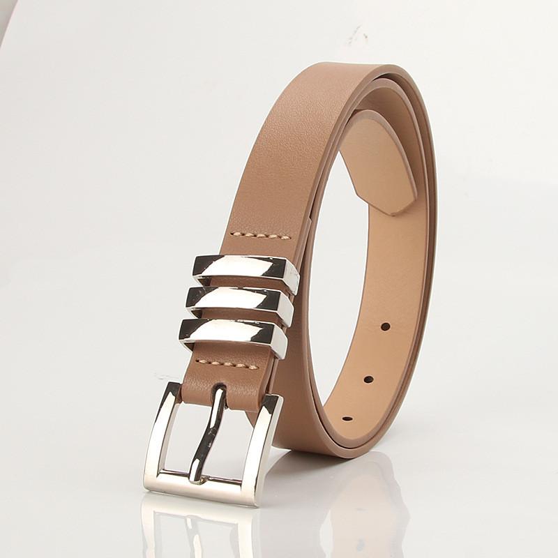 Fashion Faux Leather Belt For Women With Alloy Buckle Versatile For Daywear And Office