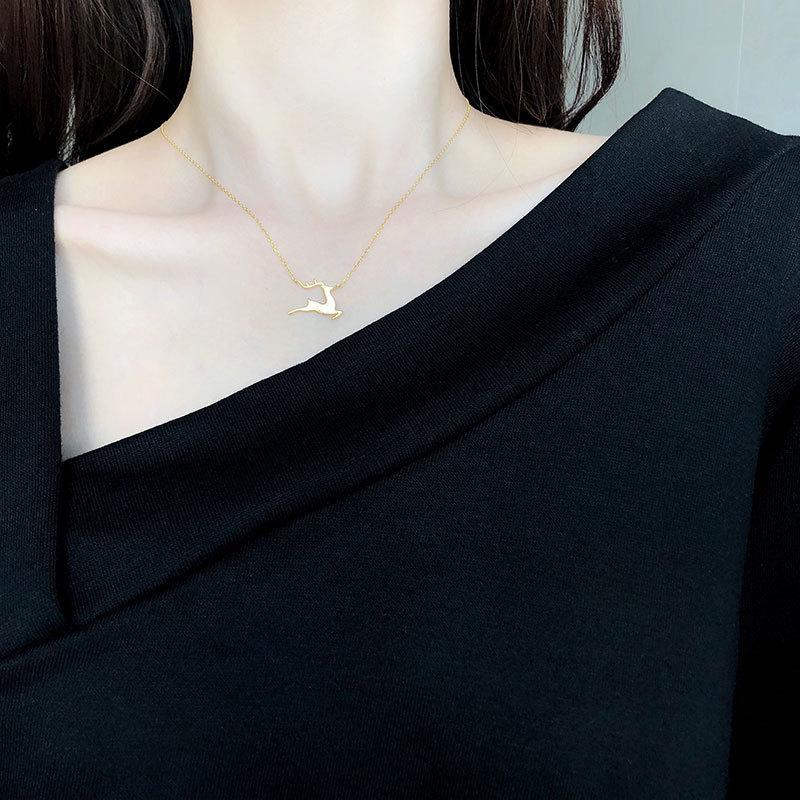 Ожерелье Yilu Has You для всего тела, женское лося, японский и корейский темперамент, простая женская ключичная цепочка