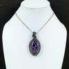 Amazing Tree Of Life Amethyst Gemstone Handmade Pure Copper Wire Wrap Jewelry Pendant