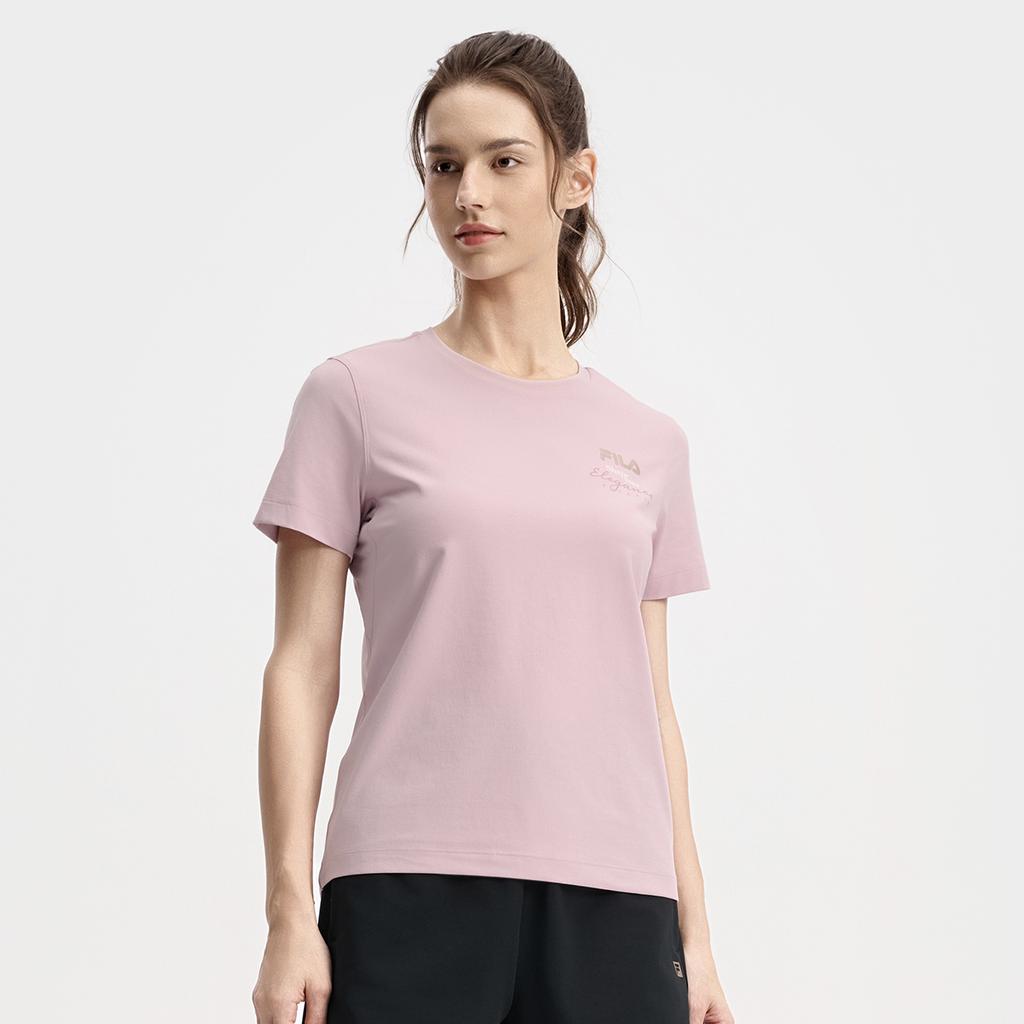 New FILA Fitness Series T Shirt Women's Light Purple A11W531102F-VT