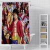 Горячая P-PieceS Аниме Японии Один Занавеска для душа Водонепроницаемая Полиэстеровая ткань Краска Занавеска для ванной Домашний Декор для ванной Занавеска с крючком