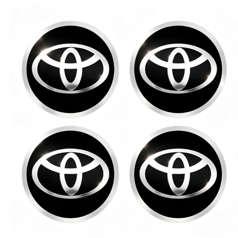 4pcs 56mm Car Wheel Hub Center Stickers Decal Emblem For Toyota Hilux Aygo Yaris Ractis Corolla Camry CHR Auris Tacoma Accessory