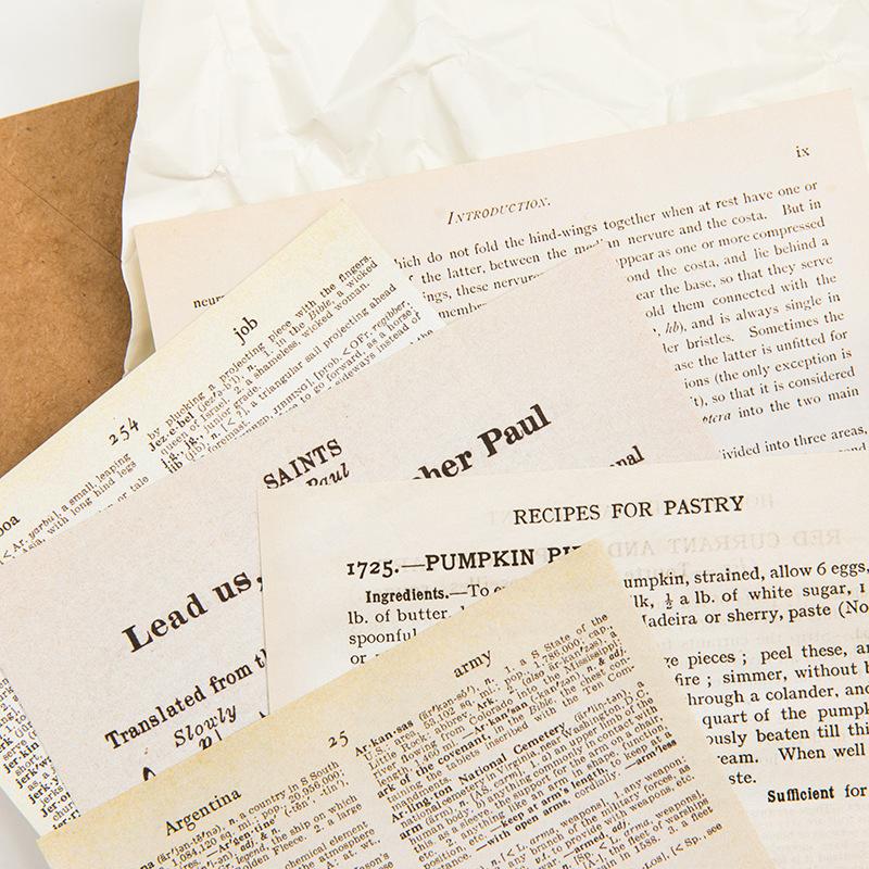 57pcs Vintage Paper Set - Retro Writing Sheets for Journal & Scrapbooking (Kraft Texture)