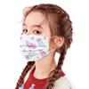 10PC Children Tie-dye Gradient Printed Three-Layer Proof Disposable Mask