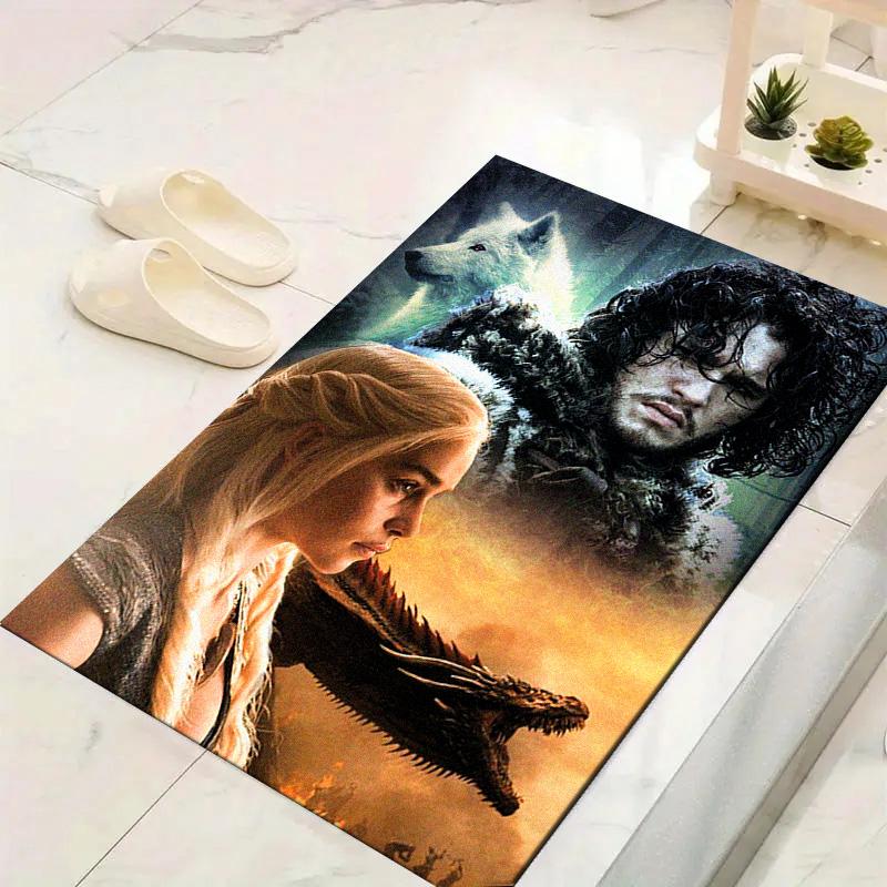 Daenerys Targaryen Carpet Rug for Living Room Bedroom Home Sofa Decoration,Kids play Non-slip Floor Mat