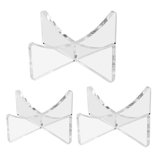 1/4Pcs Acrylic Ball Display Stand High Stability Strong Load-bearing Transparent Football Basketball Ball Display Holder Storage Rack