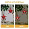 Beautiful European Vintage Iron Art Colorful Glass Wind Lantern Star Candle Holder For Home Decor
