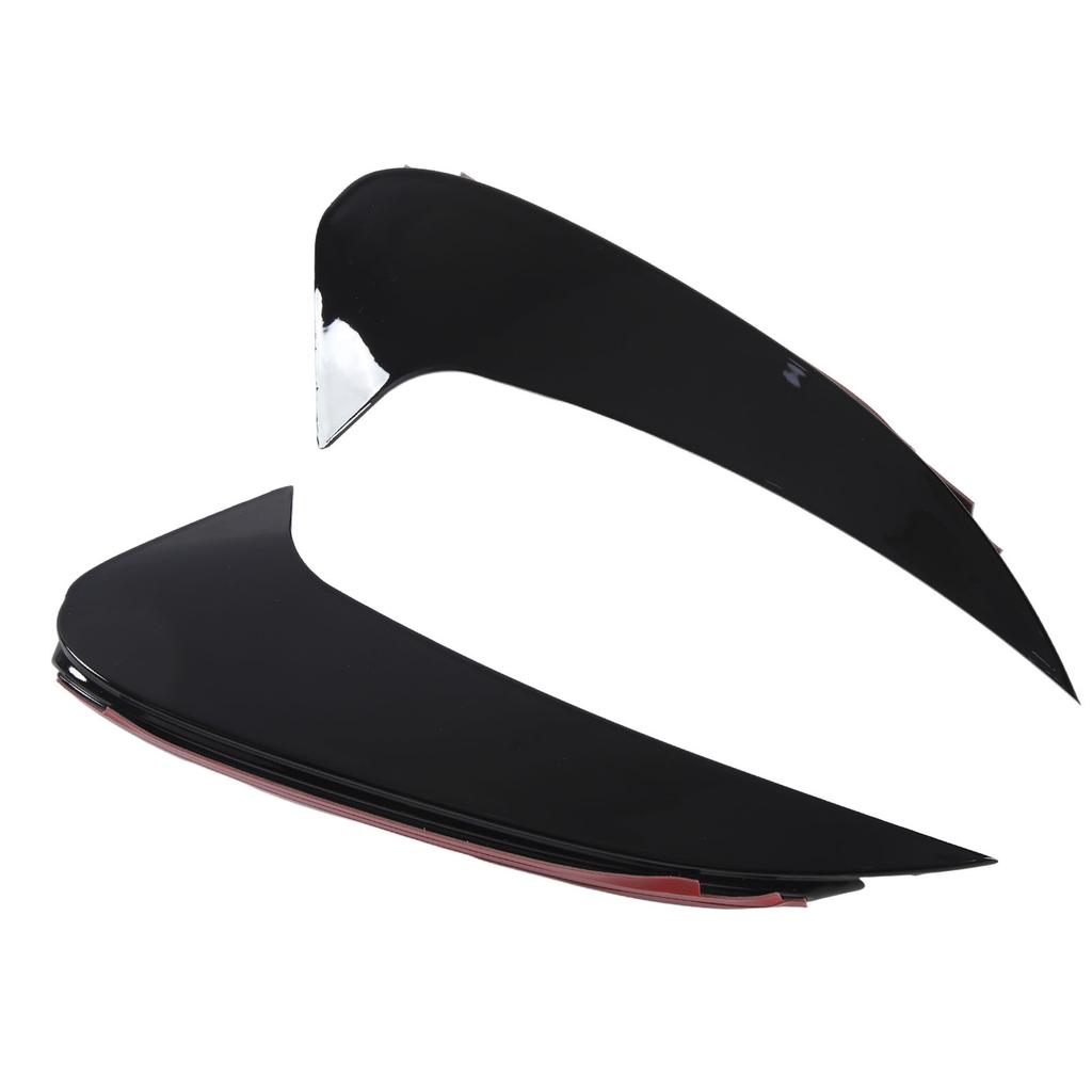Pair of Rear Bumper Air Vent Spoiler Splitter Glossy Black Replacement for Benz CLS‑Class C257 AMG‑Line CLS53 2018 and