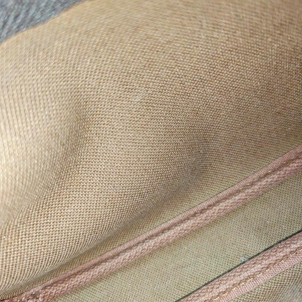 [Pre-Owned] Mini Pochette Double Chain Classic Monogram Coated Canvas Leather Handheld Shoulder Crossbody Bag Mini - Very Good #1IMOHKN