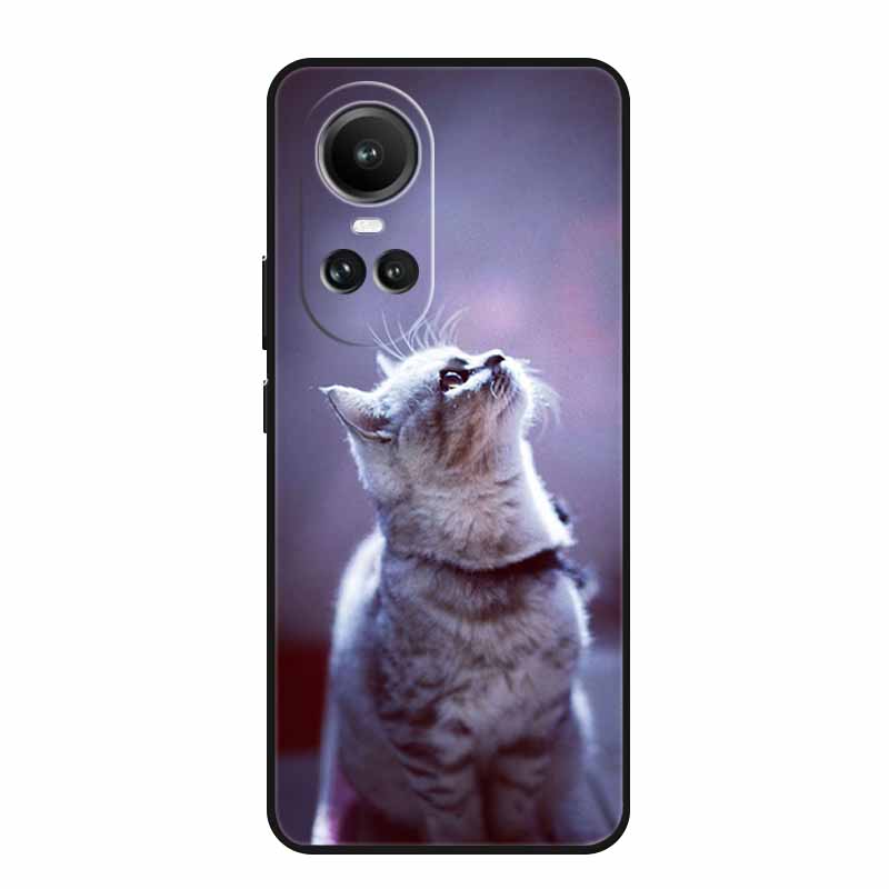 For Oppo Reno10 Pro Case Animals TPU Soft Silicone Back Cover for Oppo Reno 10 Pro 5G CPH2525 CPH2531 Protective New Phone Funda