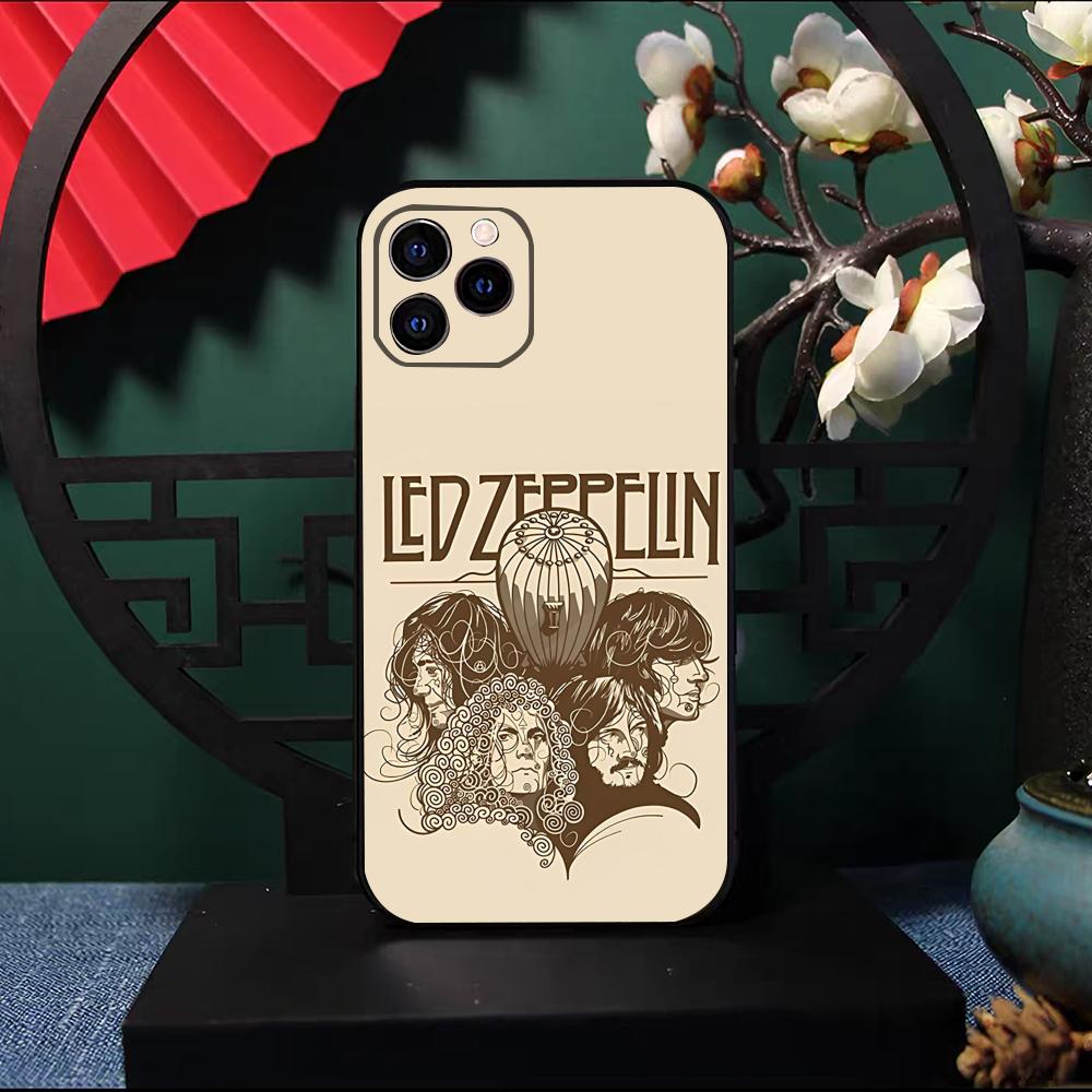 Светодиодная Band Rock Z-ZeppelineS Чехол для телефона Для IPhone 17 Pro Max 16 15 14 Pro Max 13 11 X Xs Xr 8 7Plus Силиконовый чехол