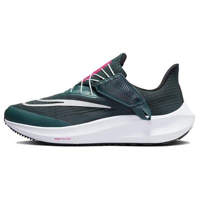 Air Zoom Pegasus 39 FlyEase Deep Jungle Metallic Silver Женские кроссовки Зеленый Черный Чистая платина DJ7383-301