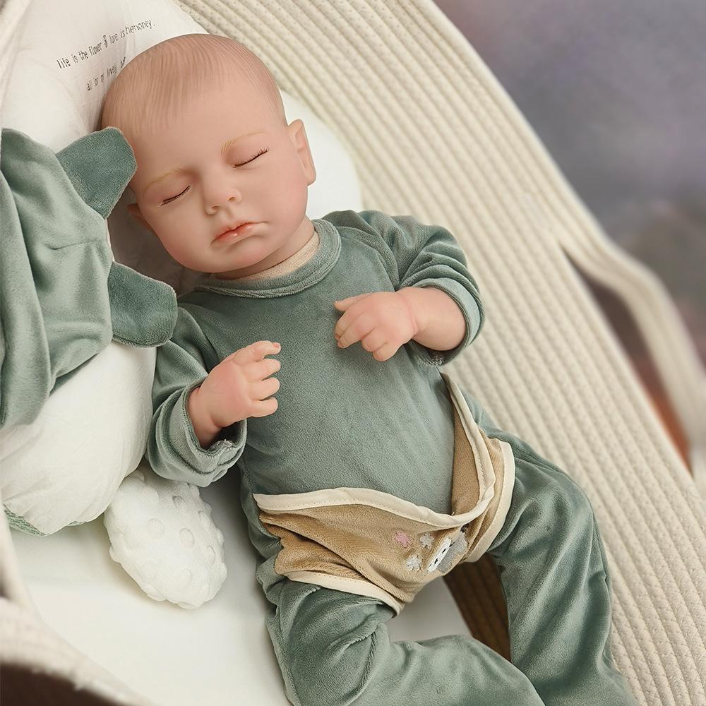 Очень похоже на 46 см кукол-реборн с мягким тканевым телом LOULOU, реалистичную спящую куколку-младенца с расписанными вручную волосами, куколку-новорожденного для детей от 3 лет