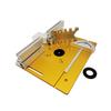 Trimmer Insert Plate with Miter Gauge Wear-resistant Tool Multifunctional Accessories Rustproof Table Saw Part Silver