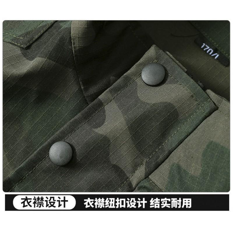 Camouflage Ripstop Breathable Mens Cycling Jersey Set Wear Resistant Training Workwear Suit
