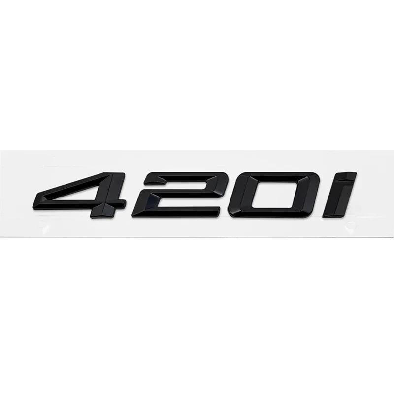 cxjva7 ABS Car Rear Trunk Letters Logo Badge Emblem Sticker For 4 Series 420i 425i 428i 430i 435i 440i 450i F30 F32 F33 F36 G26 G22
