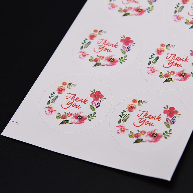 100 шт. 3,5 см цветочный дизайн наклейки для креативных бумажных наклеек спасибо уплотнения для подарков