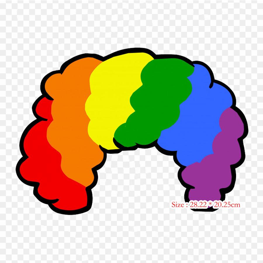 Clown Greeting Note Cards Birthday Iron On Heat Transfer Printing Vinyl Patches Sticker for Clothes DIY Appliques Washable Patches