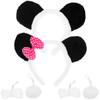 LIFKOME Set of 2 Panda Ears Panda Costume Accessories Panda Hat Panda Costume Accessories for Women Panda Ears Headband Panda Accessories for Women
