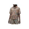 Essentials Embroidered Logo All-Over Print Comfortable Casual Breathable Short Sleeve Shirt Men Tops Legendary-Pink FN4641-622