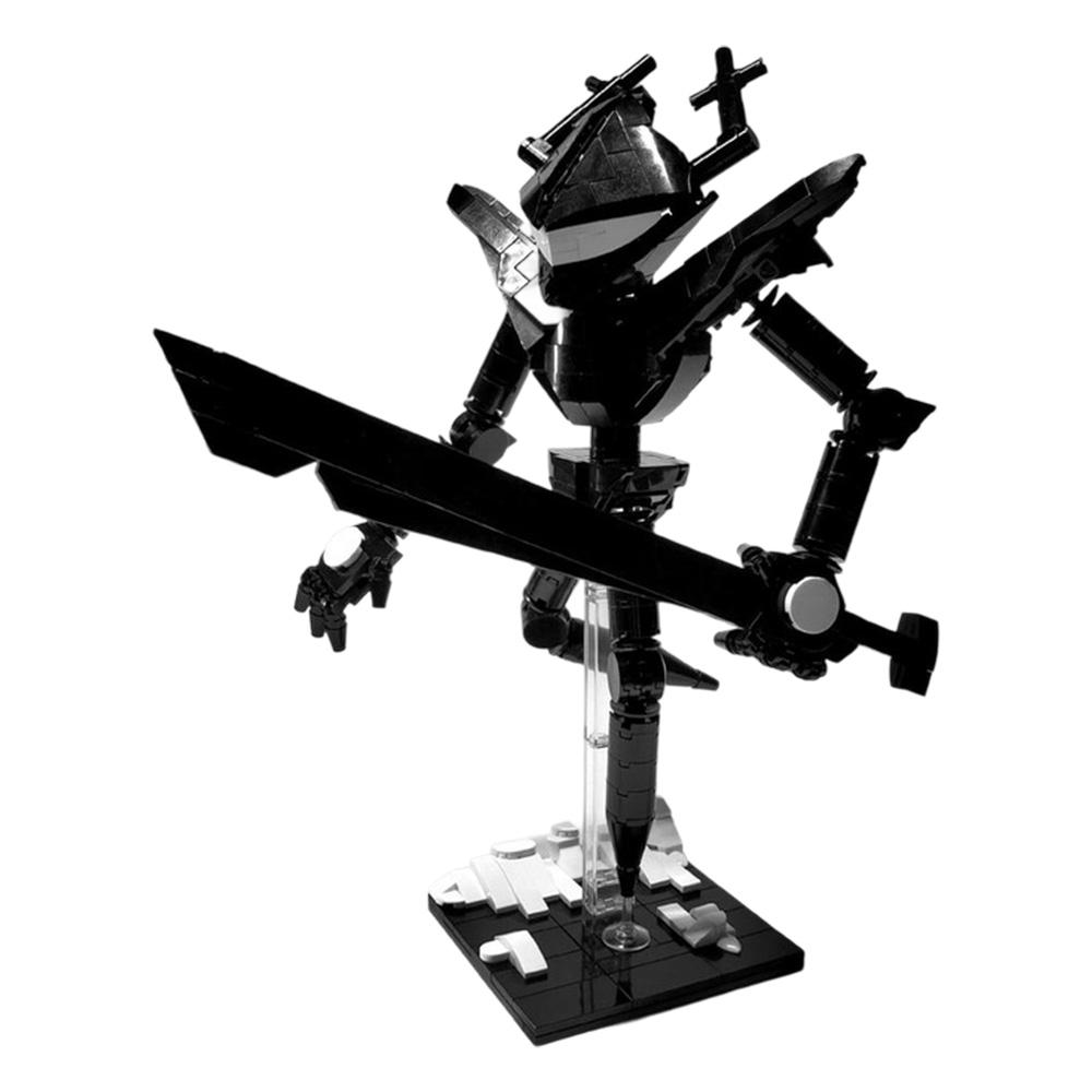 Gobricks MOC Deltarune MOC-231847 Рычащий Рыцарь (Deltarune) Кирпичи