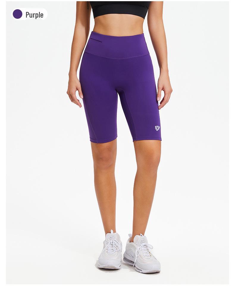 Unisex High-Waist Hip-Lifting Sports Shorts - Outdoor Non-Slip Yoga & Cycling Gear