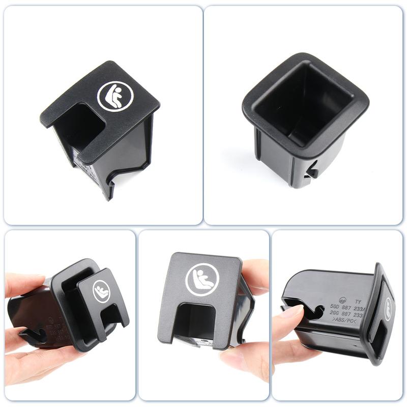 Car Child Seat Isofix Anchor Cover Cap Single Mount Base 57D887187A For Skoda Karoq VW T-ROC AC7 T-Cross Taos Taigo Virtus