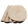 4-piece Set Meal Mat Woven Round Mat Beige Tableware Cup Pad