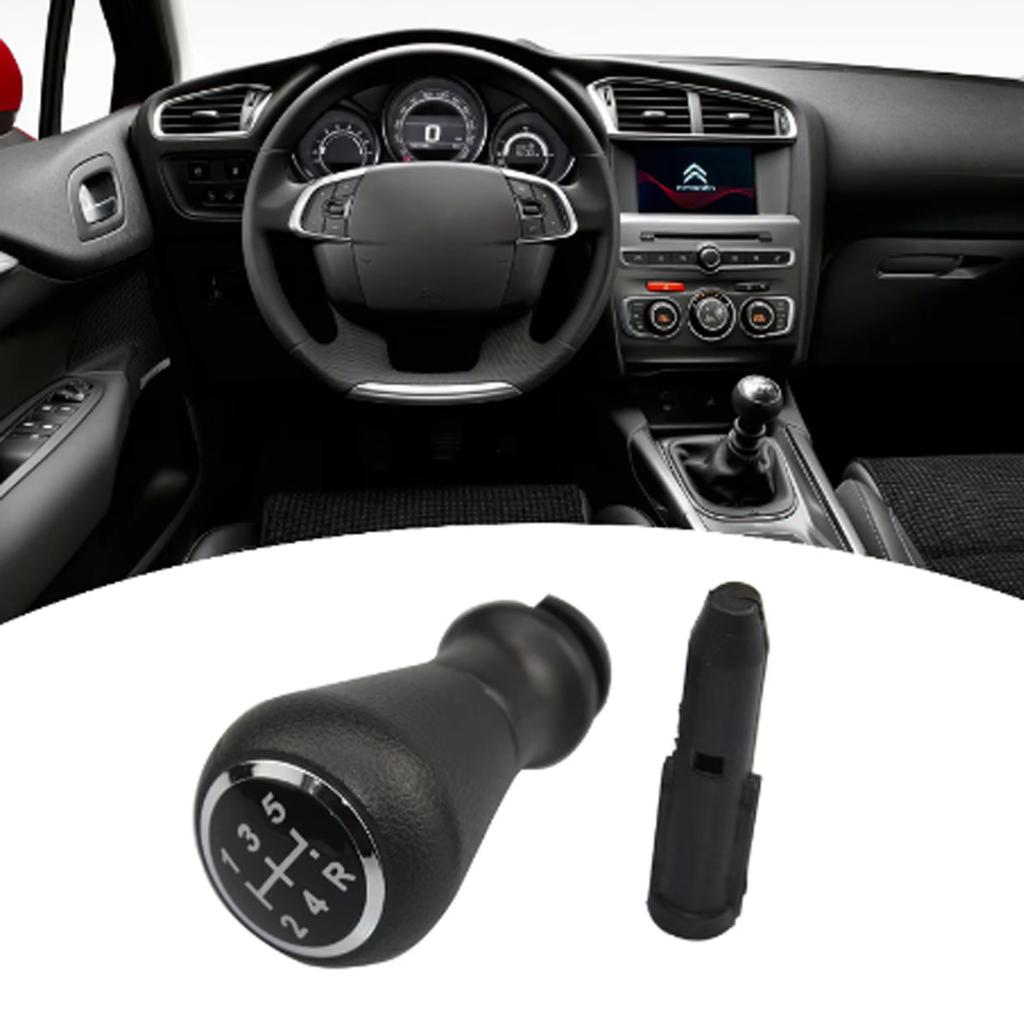 Набалдашник рычага переключения передач для Peugeot 106 107 205 206 207 405 C1 C3 C4 рычаг переключения передач Механический черный 5-ступенчатый рычаг переключения передач Головка набалдашника рычага переключения передач Набалдашник