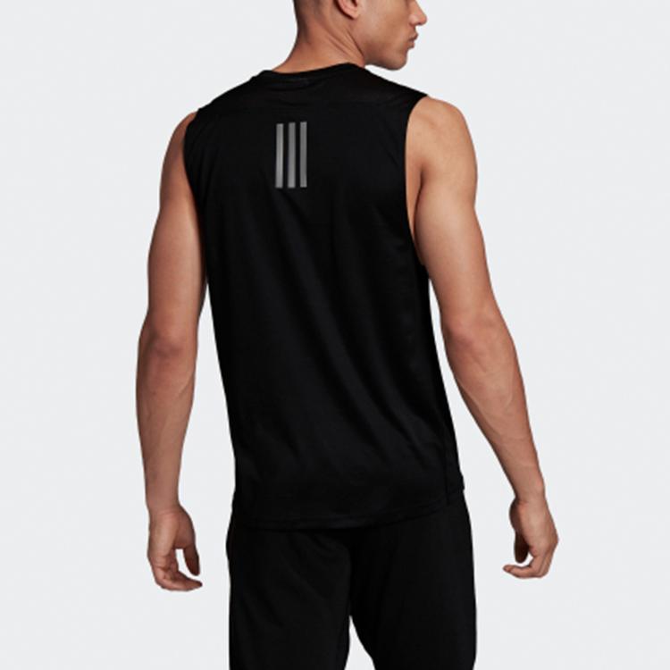 Adidas Own the Run Sleeveless Tee Black Men Streetwear GC7865