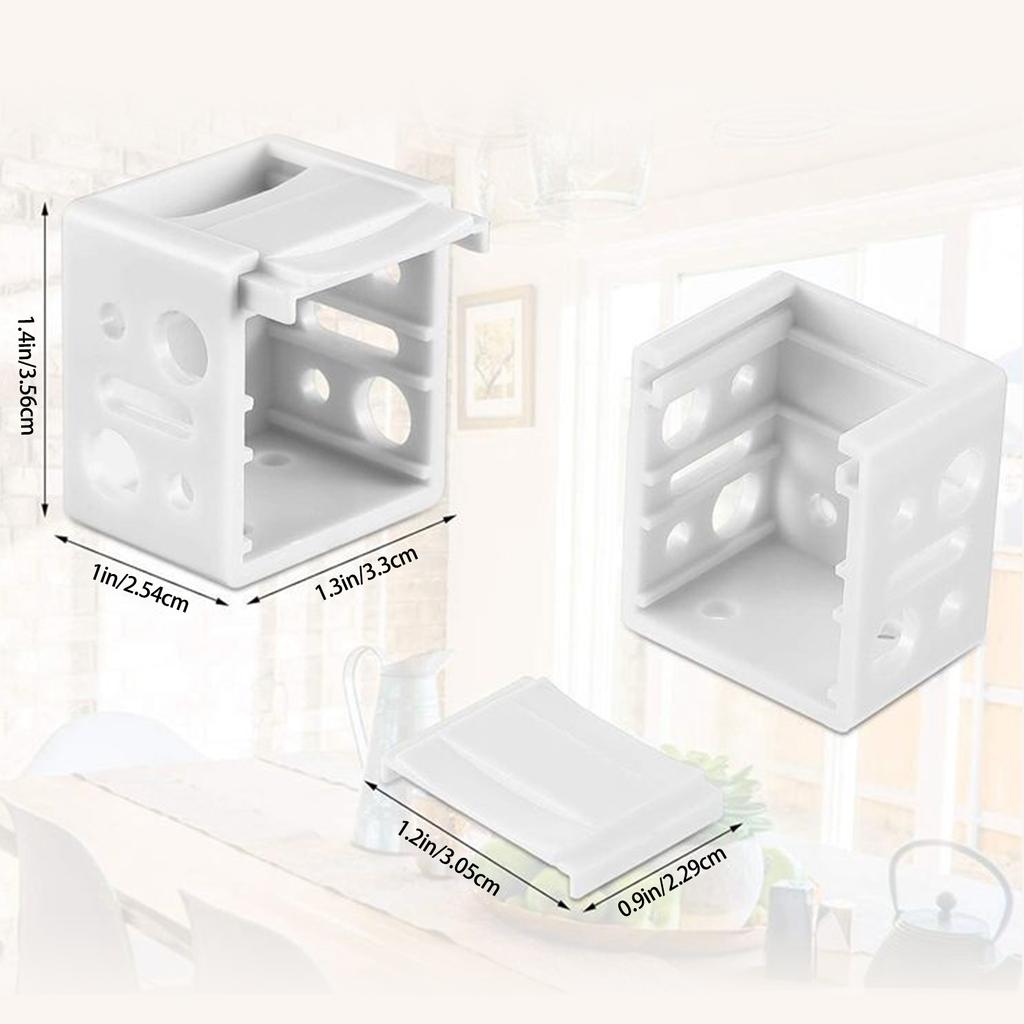 6/24 шт. Пластиковые кронштейны для крепления жалюзи, профильная коробка, белый держатель для потолочного перекладина для установки жалюзи на окна, код для установки штор