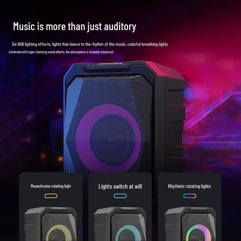 Philips SD308 Portable Karaoke & Outdoor Bluetooth Speaker