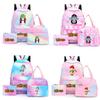 3Pcs/set Dragon Ball Colorful Backpack with Lunch Bag for Women Student Teenagers Rucksack Casual School Bags Sets