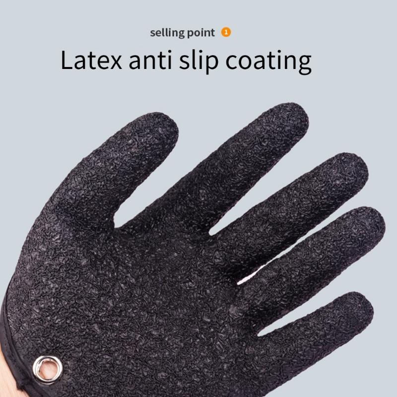 1 пара рыболовных перчаток с магнитным креплением, устойчивые к проколам рыболовные перчатки