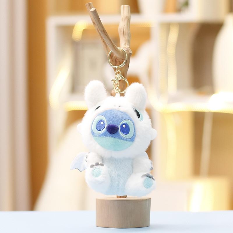 Плюшевый брелок Стич Беззубик Мультяшная мягкая тканевая игрушка Для детей и коллекционеров
